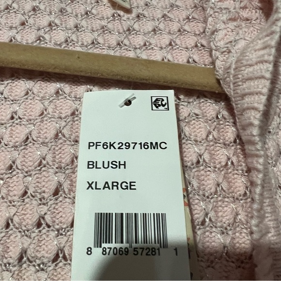 Pink Republic Girls Cardigan Size XL Pink NWT - Picture 6 of 6